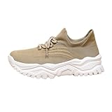 Women Running Shoes Mens Womens Fashion Gym Tennis Sport Jogging Mesh Sneaker Slip On Ultra-Sock Knit Soft Sole Breathable Lightweight Casual Walking Shoes Unisex Sneakers Khaki