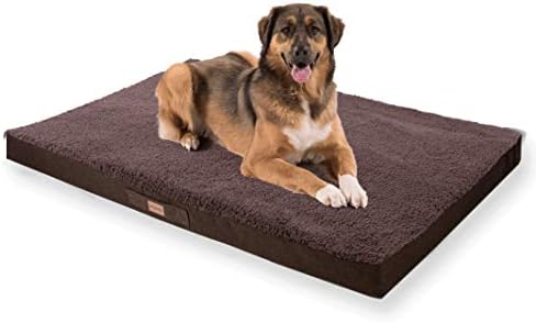 Balu Dog Bed in Dark Brown, Washable, Orthopaedic and Non-slip, C...
