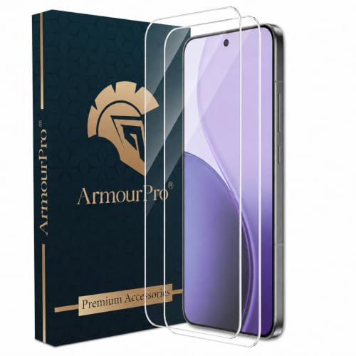 Image of ArmourPro 3D Borderless Tempered Glass for Oppo Reno 14 Pro, Set of 2 HD Clear Screen Protectors with 3D Curved Edges, 9H Hardness, Oleophobic Coating, Case Friendly