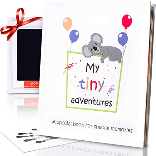 First 5 Years Baby Memory Book + Clean-Touch Ink Pad + Gift Box