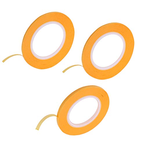 Preisvergleich Produktbild Fenteer 2mm + 3mm + 4mm Abdeckband Abdeckfolie Klebeband Folie Abdeckung Papier Band