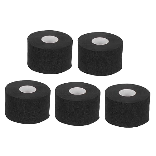 Beatifufu Hairdressing Neck Protection Paper 5 Black Neck Strips Disposable Barber Tapes for Salon and Home Haircuts