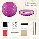 Zungentrommel, Sunowl 6 Zoll 11 Tones Steel Tongue Drum Satz, Stahlzungentrommel für Anfänger Kinder Erwachsene, Handpan Steel Drum mit Trommeltasche für Meditation, Klangheilung (Violett)