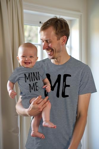 Tstars Me and Mini Me Matching Outfit for Dad and Baby Gift for New Dads Father's Day Daddy & Son or Daughter Set2