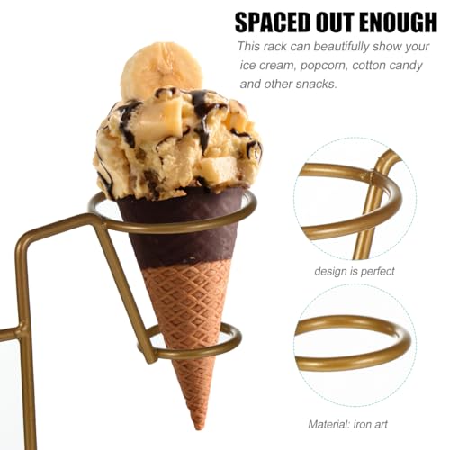 Support de cône de glace en métal cadeau idéal pour décoration de table