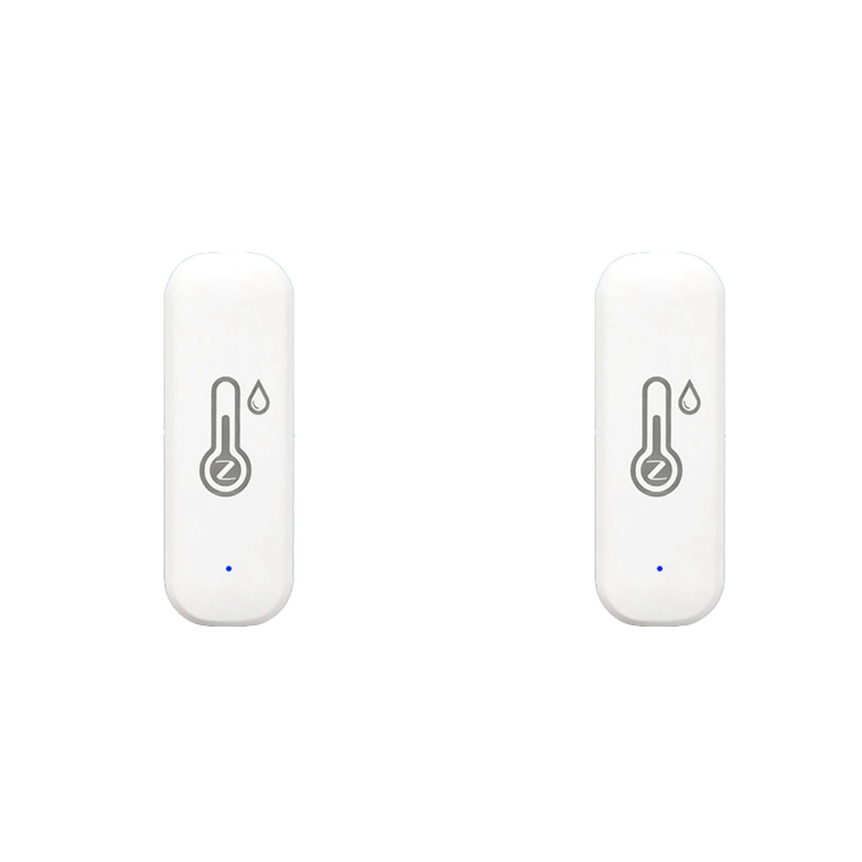 Jnchdghwa White 2X Tuya Smart Zigbee Temperature Humidity Sensor Indoor Hygrometer App Remote Real-Time Monitoring