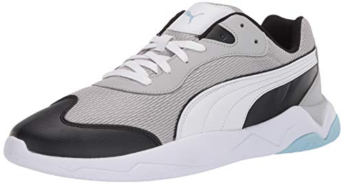 PUMA PUMA Women's Ekstra Sneaker, High Rise Black White-Aquamarine, 11