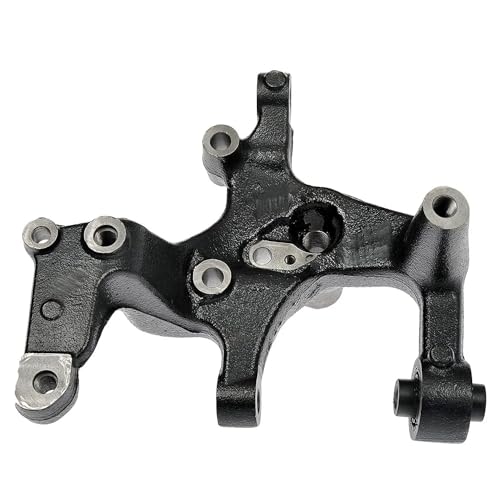 Image of Detroit Axle - Rear Right Steering Knuckle for Volkswagen 2005-2014 Jetta, 2010-2013 Golf, 2009-2013 A3, Passenger Side Steering Knuckle Assembly 2011 2012 Replacement