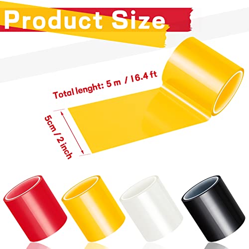 Image of Patelai 4 Rolls 4 Rolls 16.4 ft x 2 Inches Self Adhesive Repair Light Tape Auto Tail Light Fog Lights Headlight Lens Tint Tape (Multicolor)