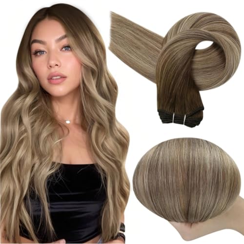 Full Shine Weft Hair Extensions Human Hair...