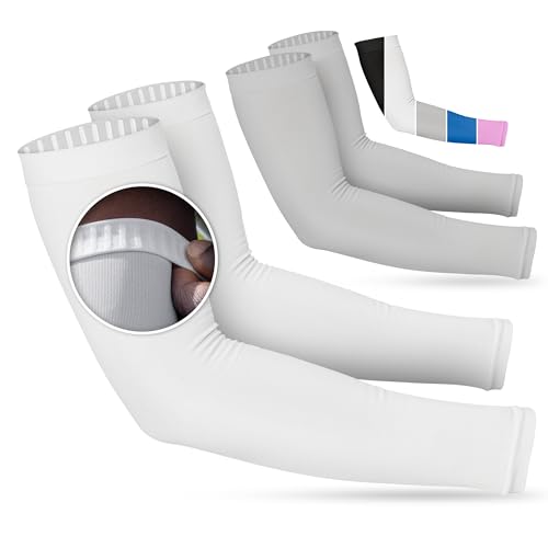 Image of SportsTrail Cooling Arm Sleeves for Men & Women - Breathable, UV Sun Protection, Sports Arm Sleeves for Women, Men & Youth