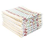 Ritz Pebble Bar Mop Towels: Highly Absorbent and Super Soft, 100% Cotton, Durable Super Absorbent Kitchen Bar Towels for Wiping Tables and Counters, 12x12, 6-Pack, Multi