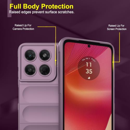 Image of Zapcase Back Case Cover for Motorola G37 5G | Compatible for Motorola G37 5G Back Cover | Liquid Silicon Magic Case with Camera Protection | Lavender