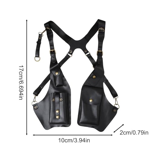 Sac gilet multi-poches unisexe au design vintage et urbain - 2
