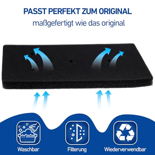 4 Stück Trockner Filter Kompatibel mit Bauknecht Privileg Whirlpool HX 481010716911, 230 x 115 x 14 mm Trockner Wärmepumpentrockner Filter, Trockner Kondenstrockner Filter, Flusenfilter Dryer Filter