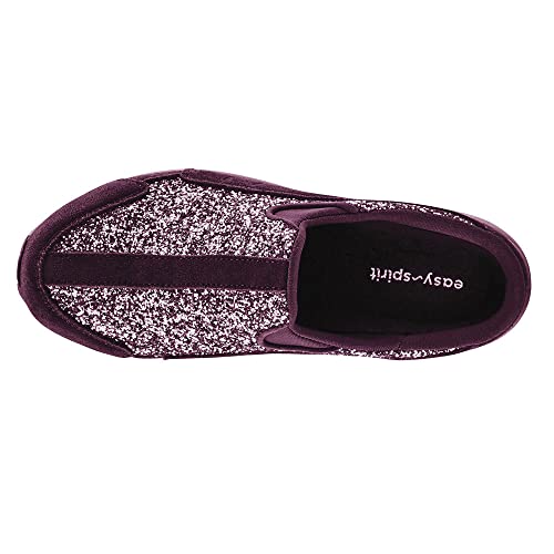 Easy Spirit Women's Traveltime 625 Mule, Wine Glitter Multi, 8.5 X-Wide #TOP1