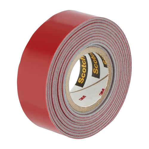 Scotch Mount Extreme Exterior Tape 19mm x 1.5m, 1 roll/pack | Holds up 1 kg. per 15cm | Gray color | Extremely Strong | Higher Adhesion | Multi-Surface | No Tools | Double Sided Adhesive Tape