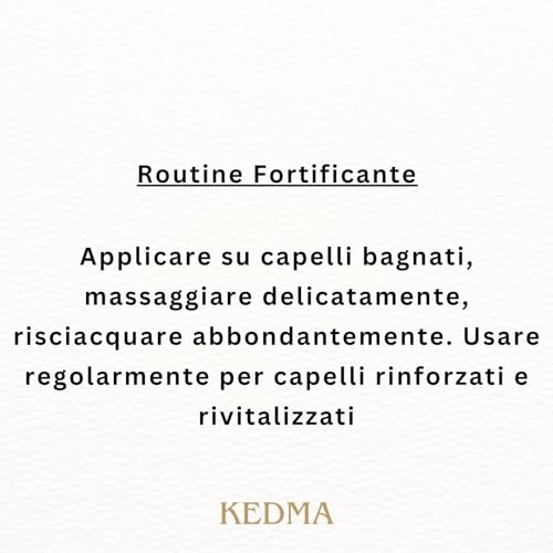 Kedma - Shampoo Intensivo Rinforzante - Rinforza I Capelli E Migliora La Loro Elasticità - Per Capelli Fragili E Danneggiati - 500Ml - 8