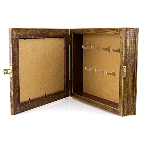 Szafka na Klucze z Motywem, Tablica i Dekoracyjne Pudełko do Przechowywania Kluczy w Stylu Vintage