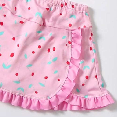 Moonker Bathing Suit 5t Girls Bikini 2 Piece Swimsuit Sets Bowknot Heart Print Cute Swimwear Knee Length Swim4