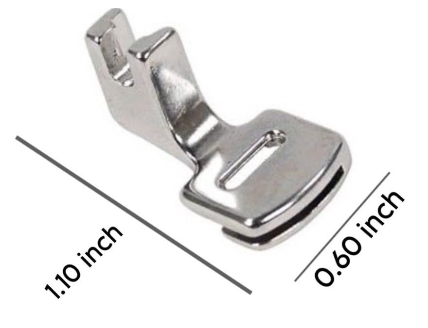 Image of ZENITH Combo Pico & Gathering Pressure Foot Snap on Type for Automatic Electric Low Shank Sewing Machines Suitable for Usha Janome Brother Singer etc Steel Finish (Combo Pico Gathering)