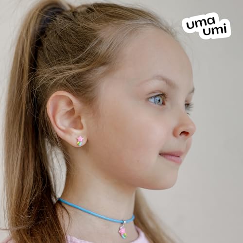 925 Sterling Silver Comet Stud Earrings for Girls Hypoallergenic Safety Screw Back Rhodium Plated - Comet Gifts Earrings for Baby Toddlers Little Teens Kids Jewelry2