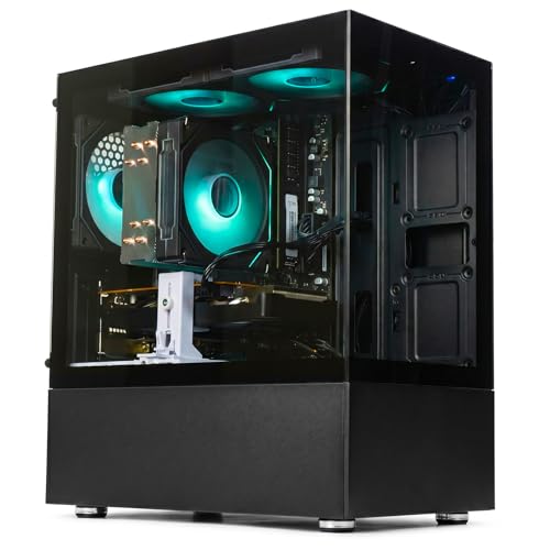 Image of LXZ Gaming PC Desktop - Ryzen 5 4500 Gaming Desktop PC, Radeon RX 560 4GB GPU, 16GB DDR4 RAM, 512GB NVMe SSD, Prebuilt Tower Computer for Gaming, Office, Streaming & Home Business