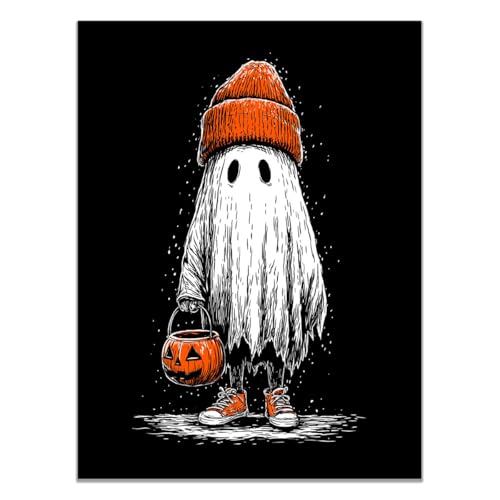 Poster Halloween Fantômes Effrayants pour Déco Salon et Chambre