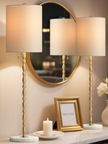 BRASSLISM Buffet Lamps Set of 2, 28.5”H Modern Luxury...