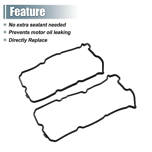 Image of X AUTOHAUX 1 Pair Valve Cover Gasket NO.13270-8J102 /13270-8J112 for Infiniti FX35 2003-2008 for Infinisti FX45 2003-2008 for Infiniti G35 2003-2007