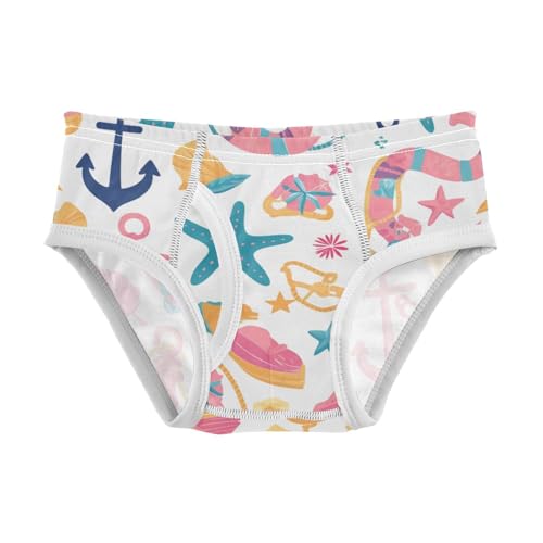 KLL Nautical Themed Simple Anchors Baby Boys Cotton Nighttime Underwear Breathable Children Panties