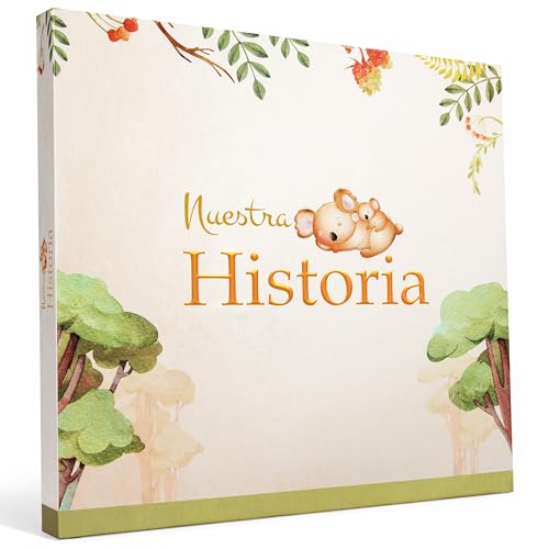 Álbum Memórias para bebé – Livro bebé recém-nascido – Álbum Fotos bebé unissexo, presente de nascimento, menino e menina, bebé personalizado, a nossa história
