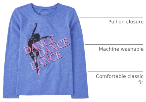 Image of The Children's Place Girls' Unicorns,Sports,Princess Long Sleeve Graphic T-Shirts