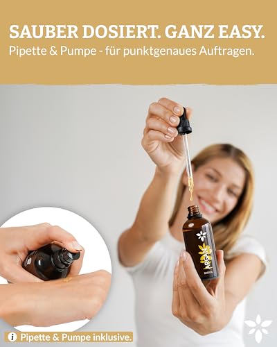 Heldengrün® Arganöl aus Marokko [100% NATURREIN] Dermatologisch getestet - Arganoel Haare für Glanz & Pflege - kaltgepresst & naturrein - Arganöl für Gesicht & Haut - 100 ml