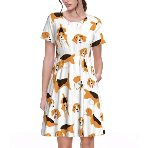 Robe d'été Beagle fluide pour rester au frais sans transpirer