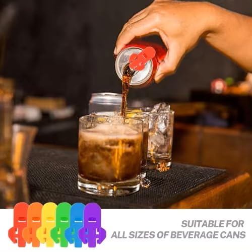 12 Bunte Dosenöffner Aus Kunststoff - Praktischer Öffner & Versiegeler Für Cola, Bier & Soda | Mit Fingerschutz