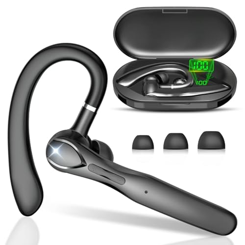Bluetooth Headset, Wireless Bluetooth Earpiece with 400mAh Charging Case 50
