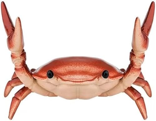 Red Creative Crab Pen Holder Weightlifting Crabs Pen Stand Storage Rack, Office Desktop Decoration, Pencil Holders Desk Supplies Holders and Dispensers, Desk Accessories and Workspace Organizers