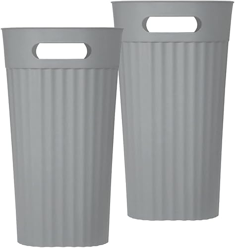 Miniatura 5 de VonSom Cubo de basura pequeño de plástico de 3 galones, contenedor de basura delgado para baño, tocador, dormitorio, sala de estar, oficina en casa