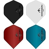 Forma standard. Mission Logo 150 Alette per Freccette, 150 Micron, Standard, Design Misto, 5 Sets (15)