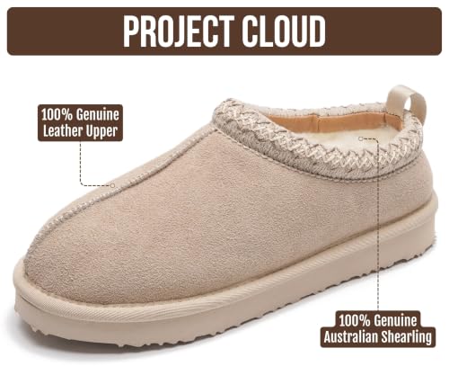 Image of Project Cloud 100% Genuine Leather Shearling Slippers for Women (Nerita)