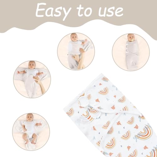 WUSJCOF Embrulho para bebés, 1 unidade, segurança, universal ajustável, sacos de dormir, swaddle, ninho para bebé, saco bebé verão, manta de enrolar para recém-nascidos (0-3 meses)