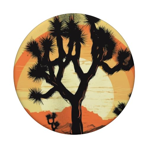 Joshua Tree National Park is California State Souvenir Gifts PopSockets Swappable PopGrip, Black - Image 3