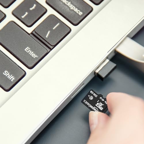 Image of Amazon Basics 256 GB Micro SDXC Memory Card | 180 MB /s Read | Memory Card for 4K Video on Smartphones, Action Cams and Drones