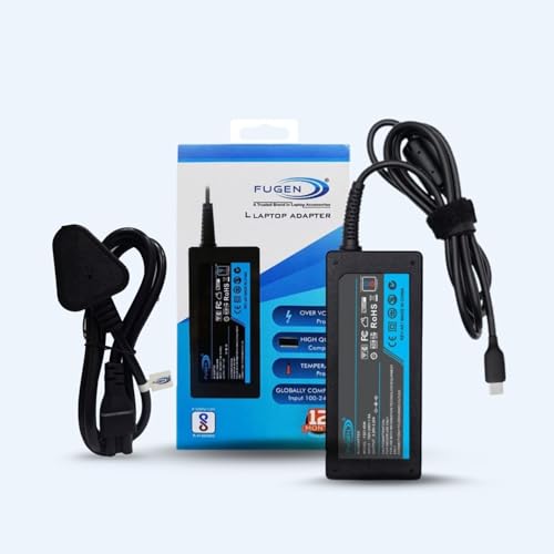 Image of 65w Universal 5V /3A, 9V /3A, 15V /3A 20V /3.25A USB C Type-C Compatible for Asus, Lenovo, Hp, Dell, Acer (Desktop Type-c)