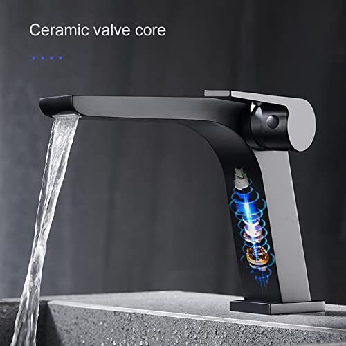 Robinet cascade salle de bain pour vasque moderne chrome monocommande