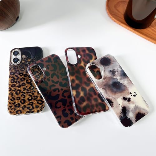 Coque iPhone 17 brillante style écaille de tortue marron - 3