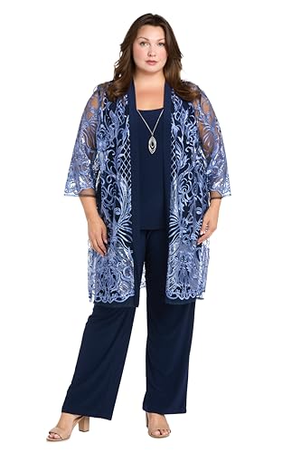 Image of R&M Richards Women's Threaded Charm Sequin Set
