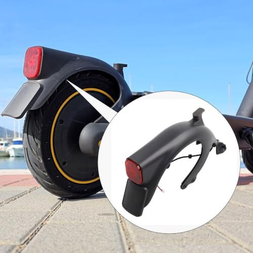Guardabarros trasero Ninebot Max G2 protector abs soporte luz negra 4