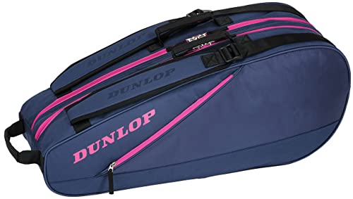 ダンロップ(DUNLOP) テニス CLUB LINE バッグ ラケットバッグ ラケット6本収納可能 ネイビー×ピンク DTC2230